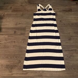 Gap Maternity maxi dress striped twist back